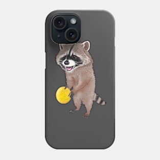 Cute Raccoon With Loot Coin Phone Case