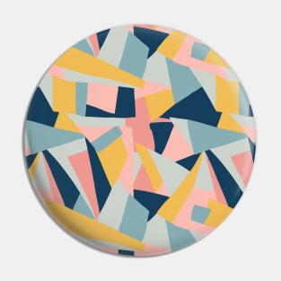 Geometric Shapes Collage Pin