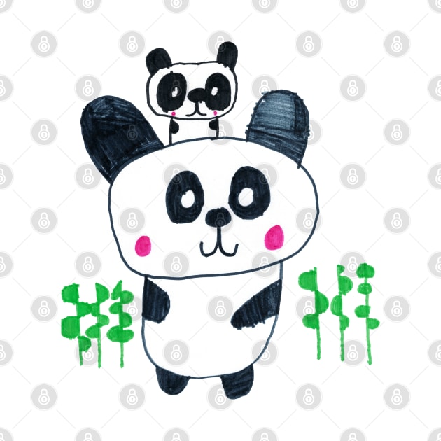 Panda Portrait by JoyCo
