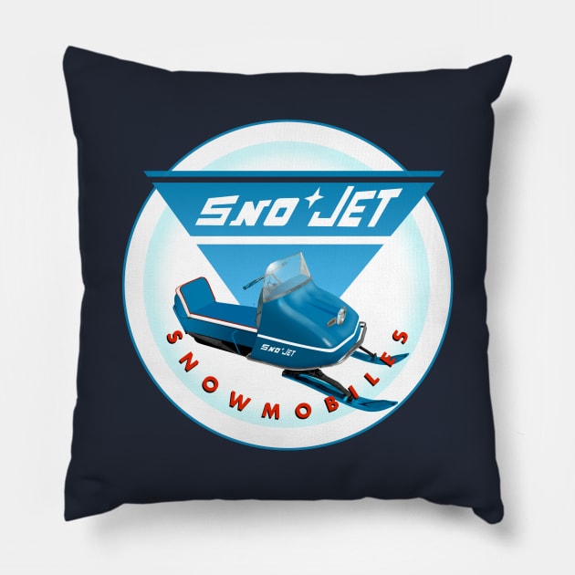 Sno Jet Pillow by Midcenturydave