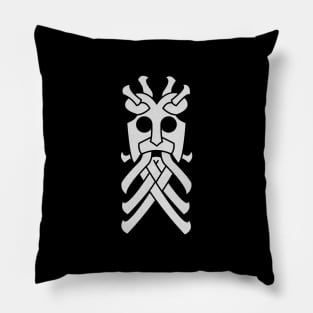 Viking rune stone mask Pillow