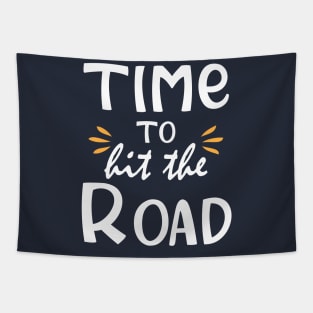 Time To Hit The Road Funny Tapestry