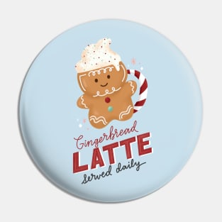 Winter Christmas Gingerbread Latte Pin