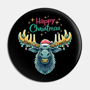 Merry Christmoose Moose Christmas 2024 Pin