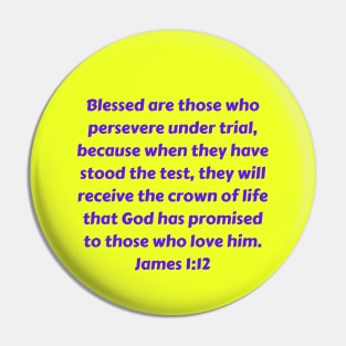 Bible Verse James 1:12 Pin