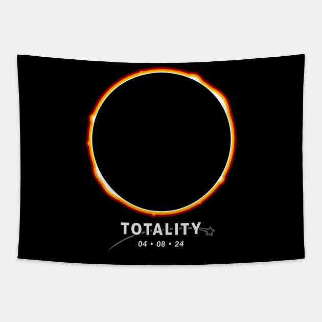 Totality, 2024 Total Solar Eclipse Viewing Shirt Tapestry by Boots