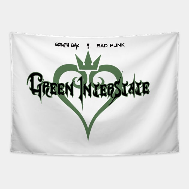 Interstate Hearts Tapestry by Green Interstate