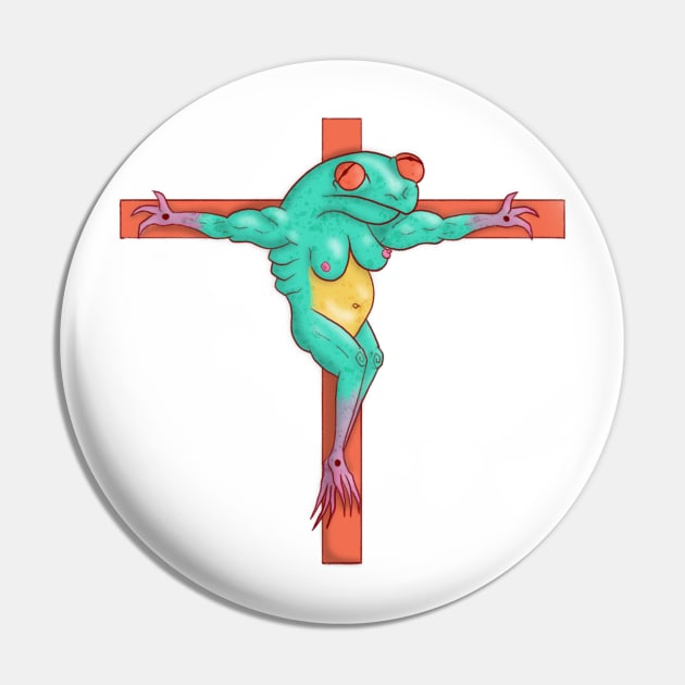 Zero Frog Cross Pin by Zerogadina