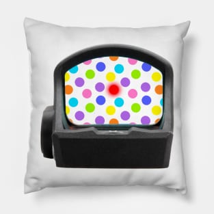 Polka Red Dot without words Pillow