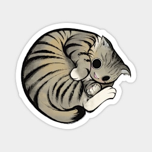 Striped Kitty Magnet