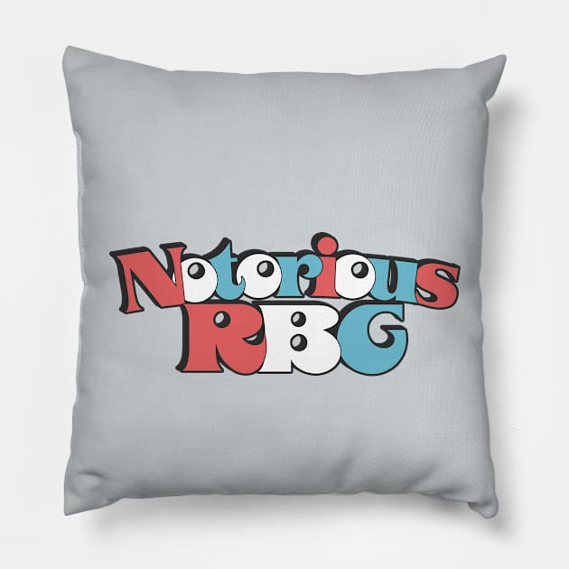 Notorious RBG / Original Ruth Bader Ginsburg Design Pillow by DankFutura