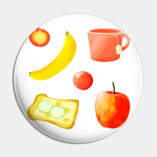 Breakfast sticker pack Pin