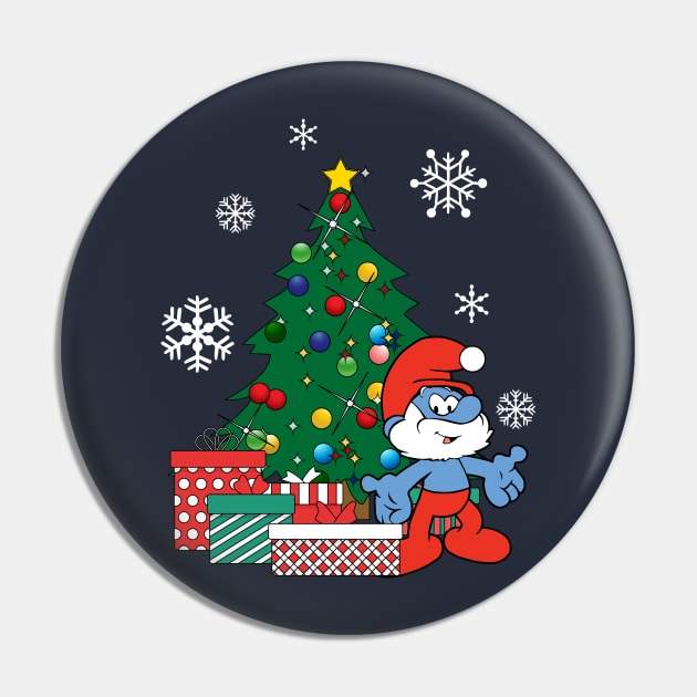 Papa Smurf Around The Christmas Tree Pin by Nova5