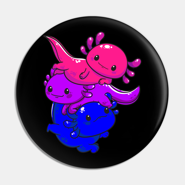 Subtle Bi Pride Bisexual Flag Kawaii Axolotl Lgbtq Bi Pride Pin Teepublic 2143