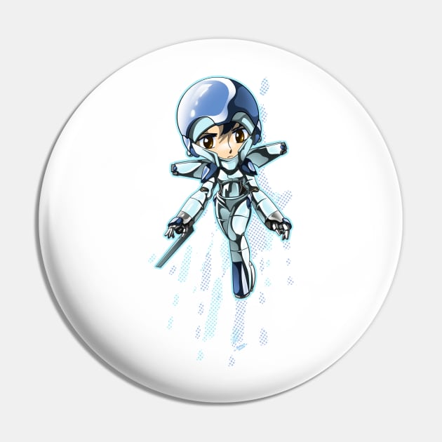 Asplenia Studios SD/chibi Sylia (visor up) Pin by AspleniaStudios