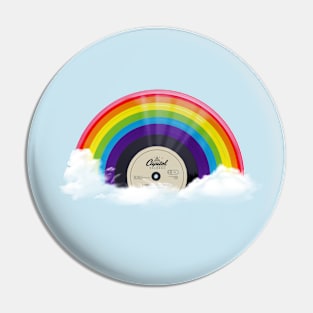 Vinyl Rainbow Pin