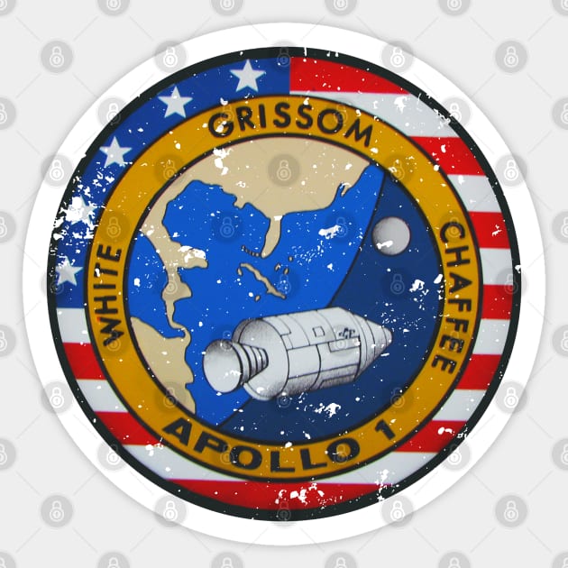 Apollo 1 Vintage Insignia - Apollo - Sticker | TeePublic