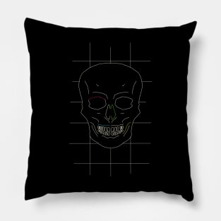 Fine line retro arcade old school tattoo skull shirt mug or sticker confetti Pillow