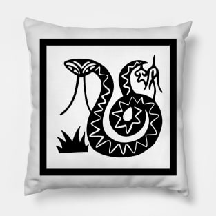 12 Zodiac Animal Signs Paper Cutting Snake Pillow