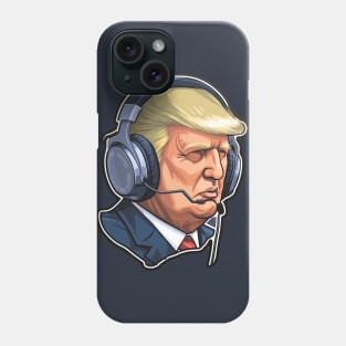 Donald Trump AI Presidents Playing Video Games Meme Phone Case