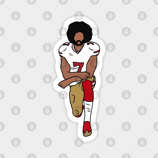 Colin Kaepernick Kneel Magnet by rattraptees