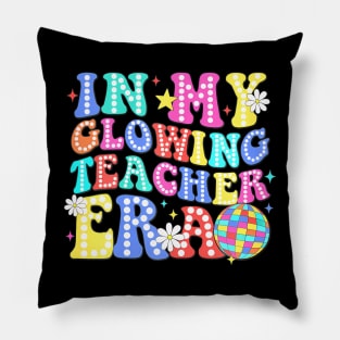 In My Glowing Teacher Era Last Day of School Teacher Summer Pillow