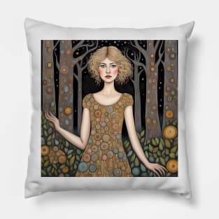 Rosamund Pike as a fairy in the woods Pillow