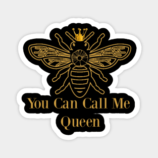 Queen Bee Black , Crown Royal Bee Magnet