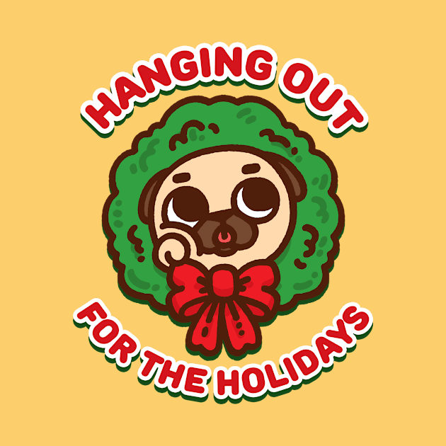 Hanging Holiday Puglie by Puglie Pug 