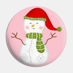 Christmas Snowman Pin