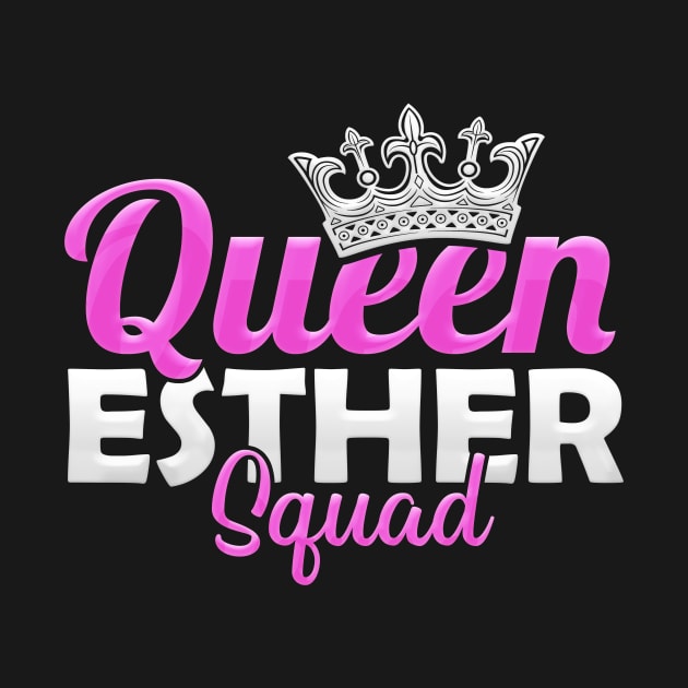 Humorous Queen Esther Squad Jewish Party & Carnival Design by Therapy for Christians