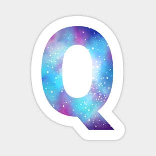 Letter Q galaxy Magnet