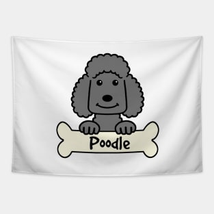 Black Poodle Tapestry