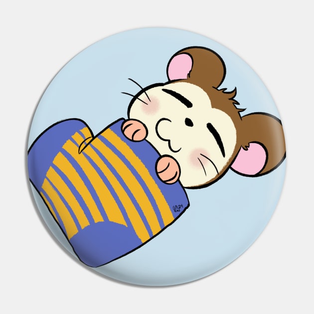 Snoozer HamHam Pin by AmyNewBlue