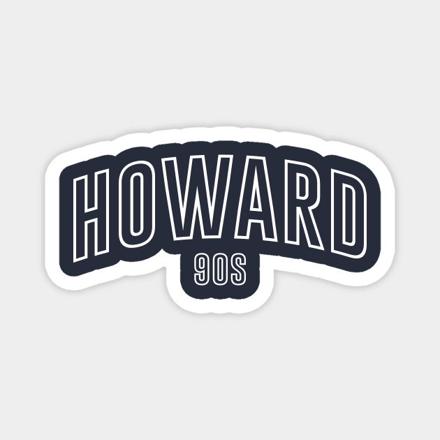 HOWARD 70s WHITE Magnet by Aspita