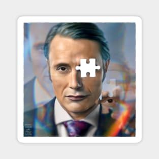 Hannibal Hallucination Prism Puzzle Piece Magnet