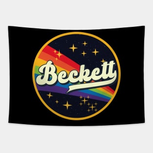 Beckett // Rainbow In Space Vintage Style Tapestry