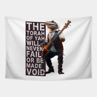 Guitar Playing Lizard Tapestry