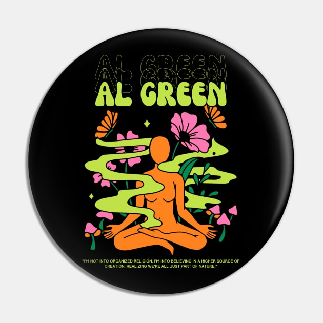 Al Green // Yoga Pin by Mamamiyah