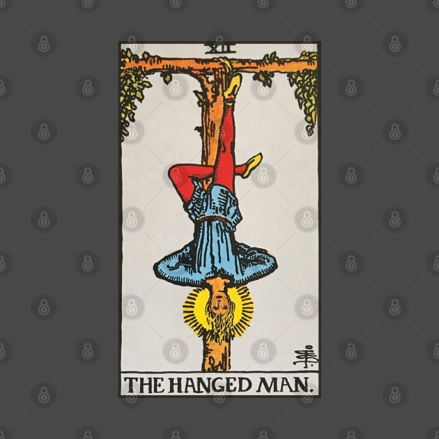 The Hanged Man tarot card by Nate's World of Tees