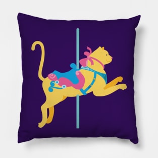 Colorful Carousel Animal Cat Pillow