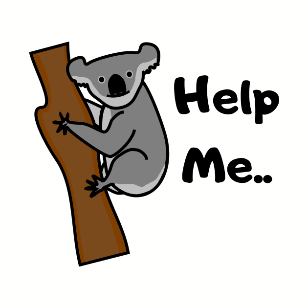 Help me Koala bear asks for help by summerDesigns