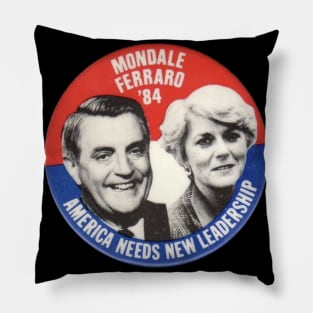 WALTER MONDALE RIP , FERRARO ELECTION Pillow