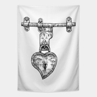 Padlock Heart, Love Tapestry