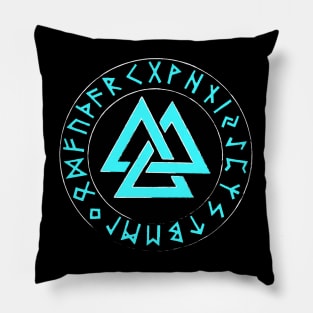 Viking Valknut Symbol Pillow