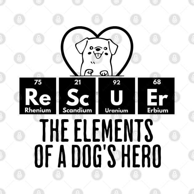 ReScUEr: The Elements of a Dog's Hero, Dog Rescue design by Luxinda