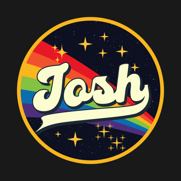 Josh // Rainbow In Space Vintage Style by LMW Art