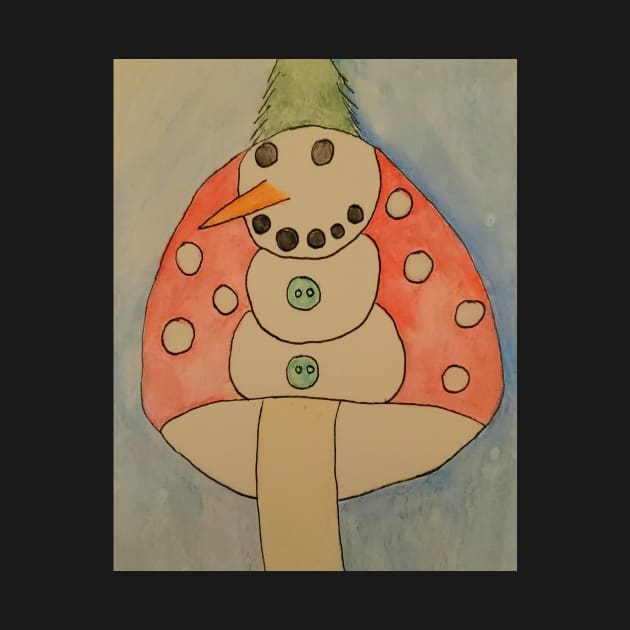 Amanita Snowman by etherealwonders