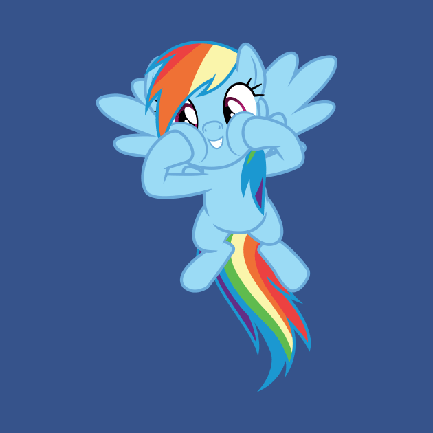 Rainbow Dash squishy cheeks by CloudyGlow