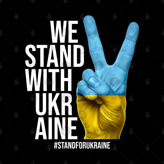 I Stand With Ukrain. Ukrainian flag by SerenityByAlex